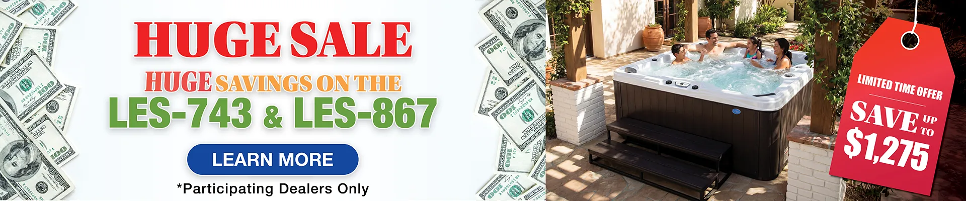 Calspas hot tub being used in a family setting - Decatur